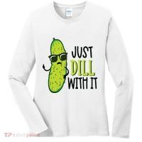 Dill Pickle Dill With It Deal With It Women's Long Sleeve Shirt thumb 0