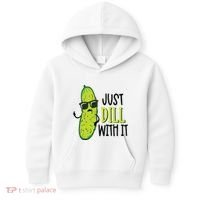 Dill Pickle Dill With It Deal With It Kids Hoodie thumb 0