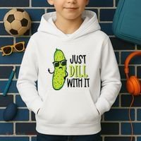 Dill Pickle Dill With It Deal With It Kids Hoodie thumb 2