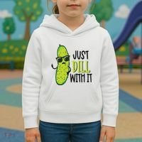 Dill Pickle Dill With It Deal With It Kids Hoodie thumb 3
