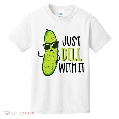 Dill Pickle Dill With It Deal With It Kids T-Shirt