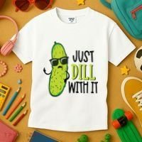 Dill Pickle Dill With It Deal With It Kids T-Shirt thumb 3