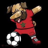 Dabbing Pug Dog Morocco Soccer Fans Jersey Moroccan Football Cool Gift Coffee Mug thumb 5