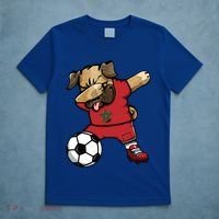 Dabbing Pug Dog Morocco Soccer Fans Jersey Moroccan Football Cool Gift T-Shirt thumb 5