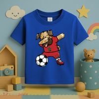 Dabbing Pug Dog Morocco Soccer Fans Jersey Moroccan Football Cool Gift Toddler T-Shirt thumb 3