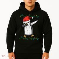 Dabbing Penguin Dab Xmas Christmas Hoodie thumb 2
