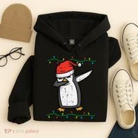 Dabbing Penguin Dab Xmas Christmas Hoodie thumb 4