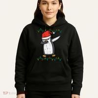 Dabbing Penguin Dab Xmas Christmas Hoodie thumb 5