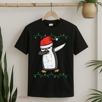 Dabbing Penguin Dab Xmas Christmas T-Shirt thumb 2