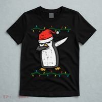 Dabbing Penguin Dab Xmas Christmas T-Shirt thumb 5