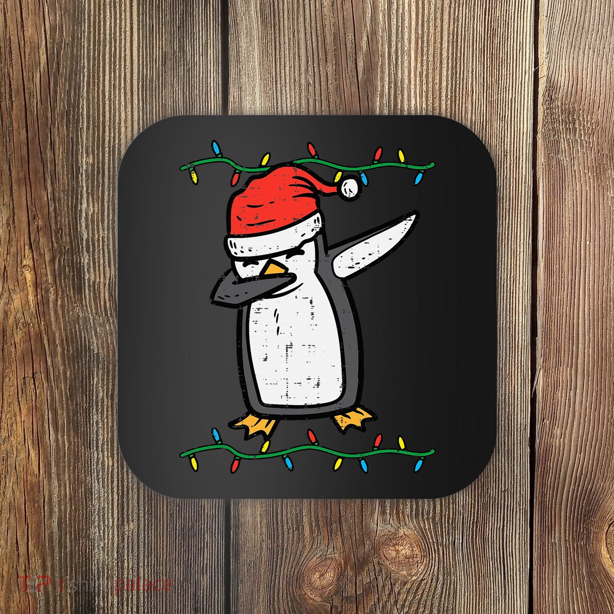 Dabbing Penguin Dab Xmas Christmas Coaster