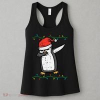 Dabbing Penguin Dab Xmas Christmas Women's Tank Top thumb 3