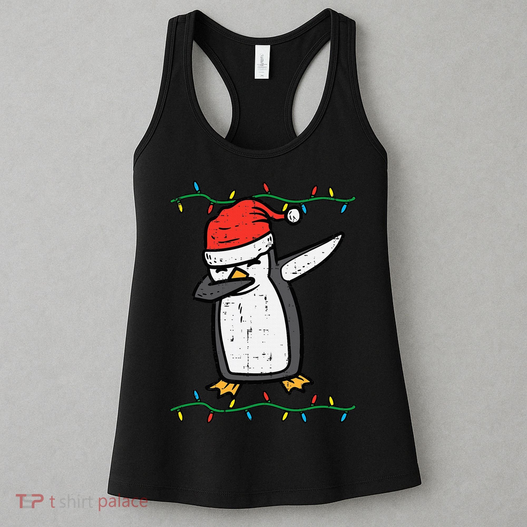 Dabbing Penguin Dab Xmas Christmas Women's Tank Top
