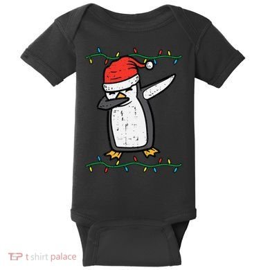 Dabbing Penguin Dab Xmas Christmas Baby Bodysuit