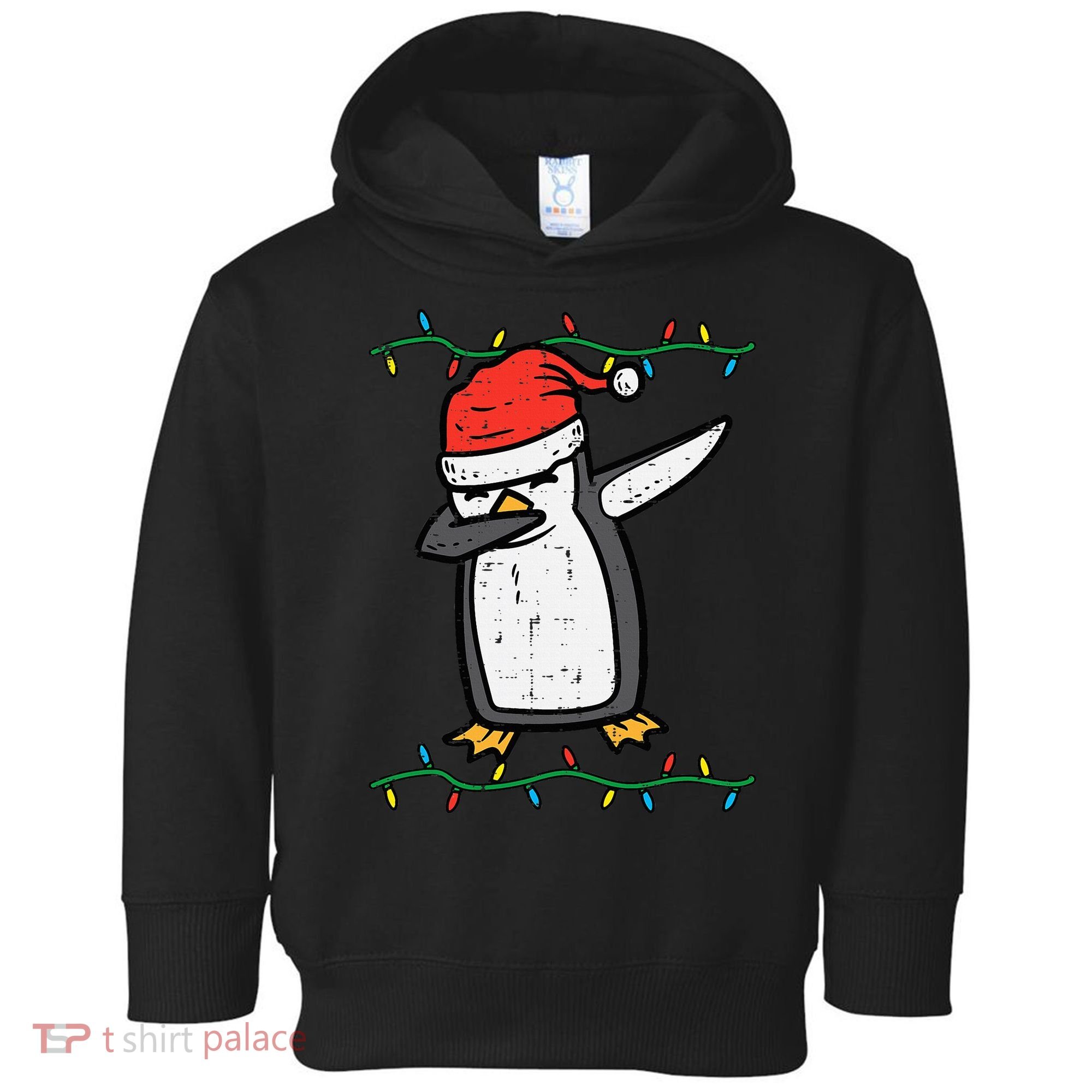 Dabbing Penguin Dab Xmas Christmas Toddler Hoodie