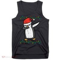 Dabbing Penguin Dab Xmas Christmas Tank Top thumb 0