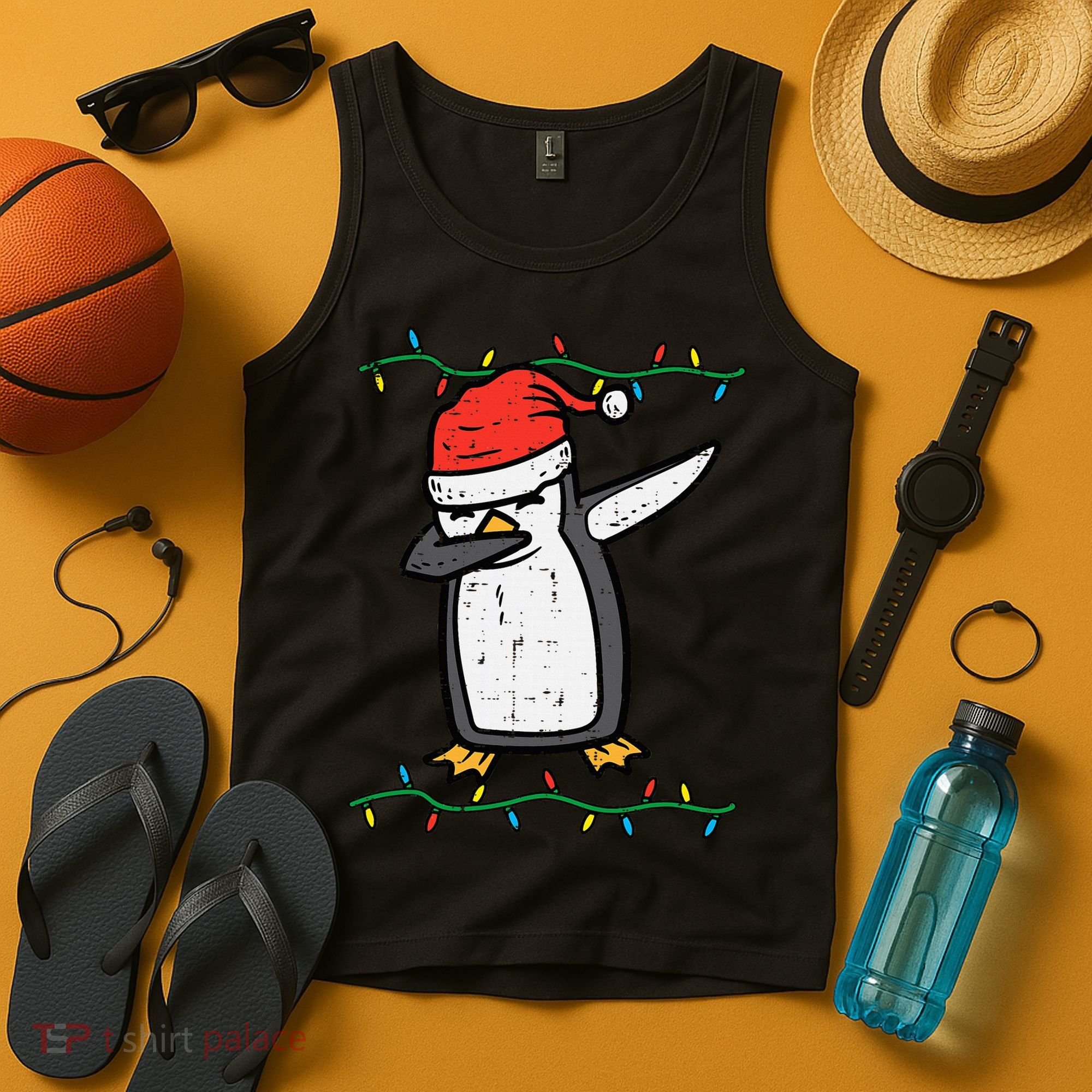 Dabbing Penguin Dab Xmas Christmas Tank Top