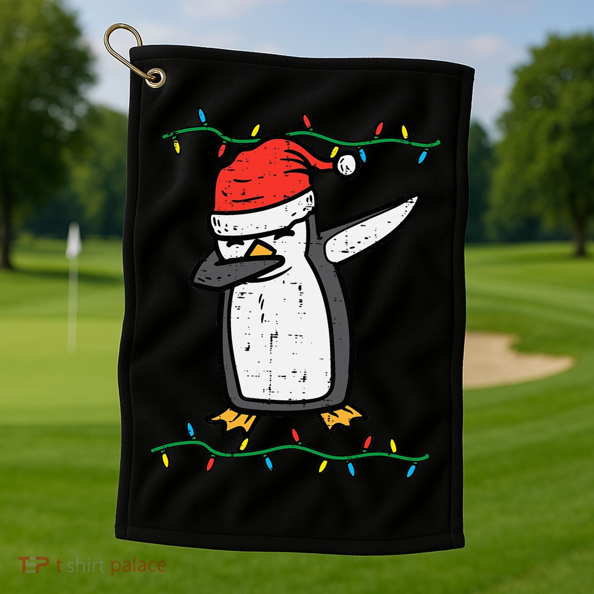 Dabbing Penguin Dab Xmas Christmas Golf Towel