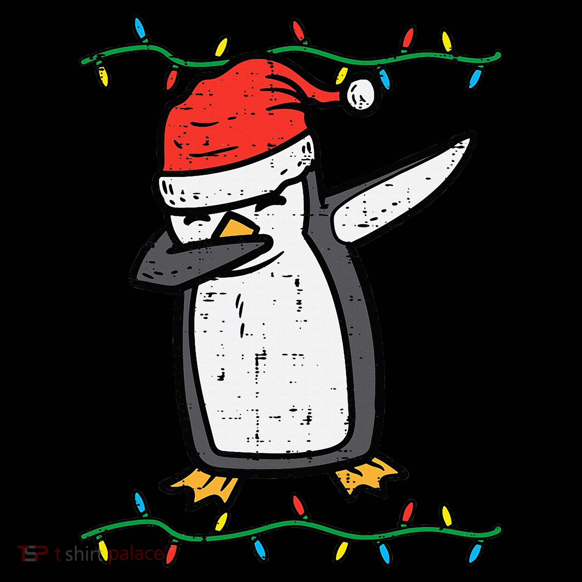 Dabbing Penguin Dab Xmas Christmas Women's Long Sleeve Shirt