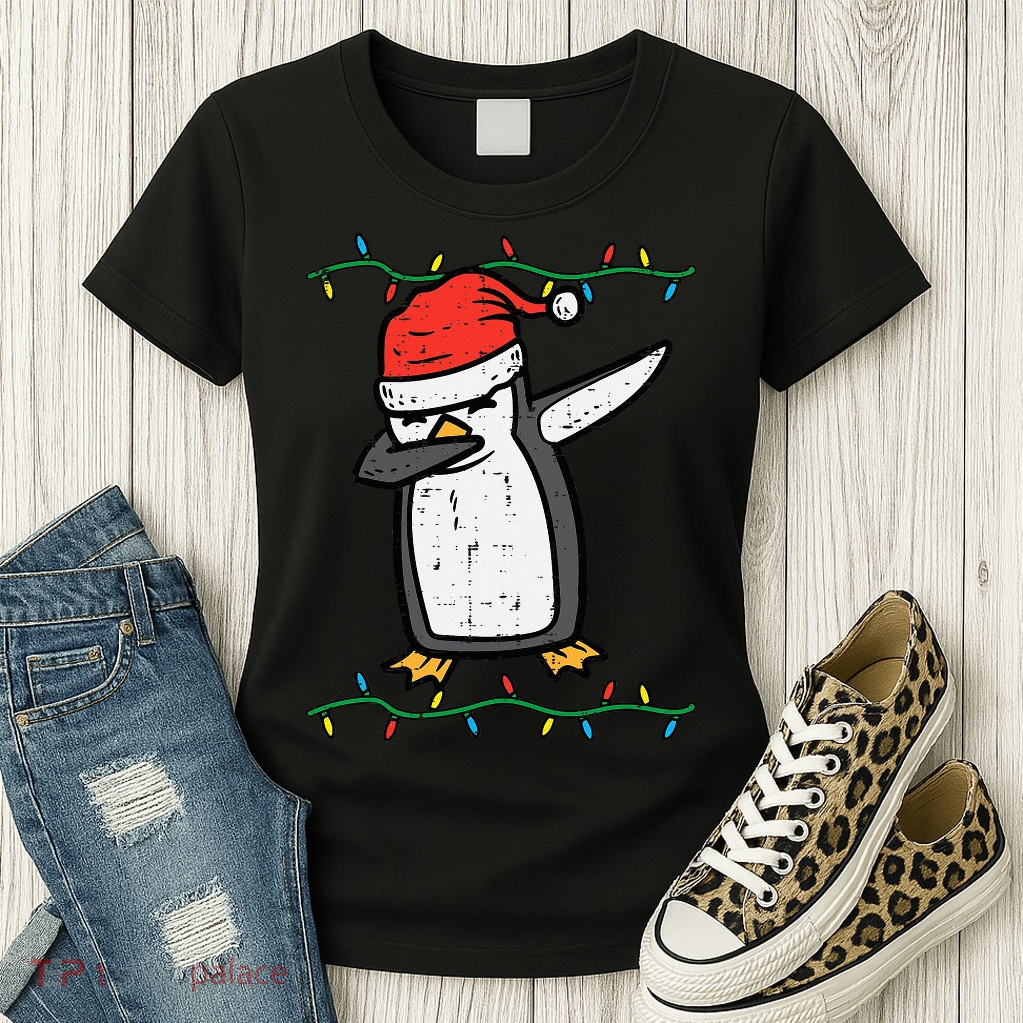Dabbing Penguin Dab Xmas Christmas Women's T-Shirt