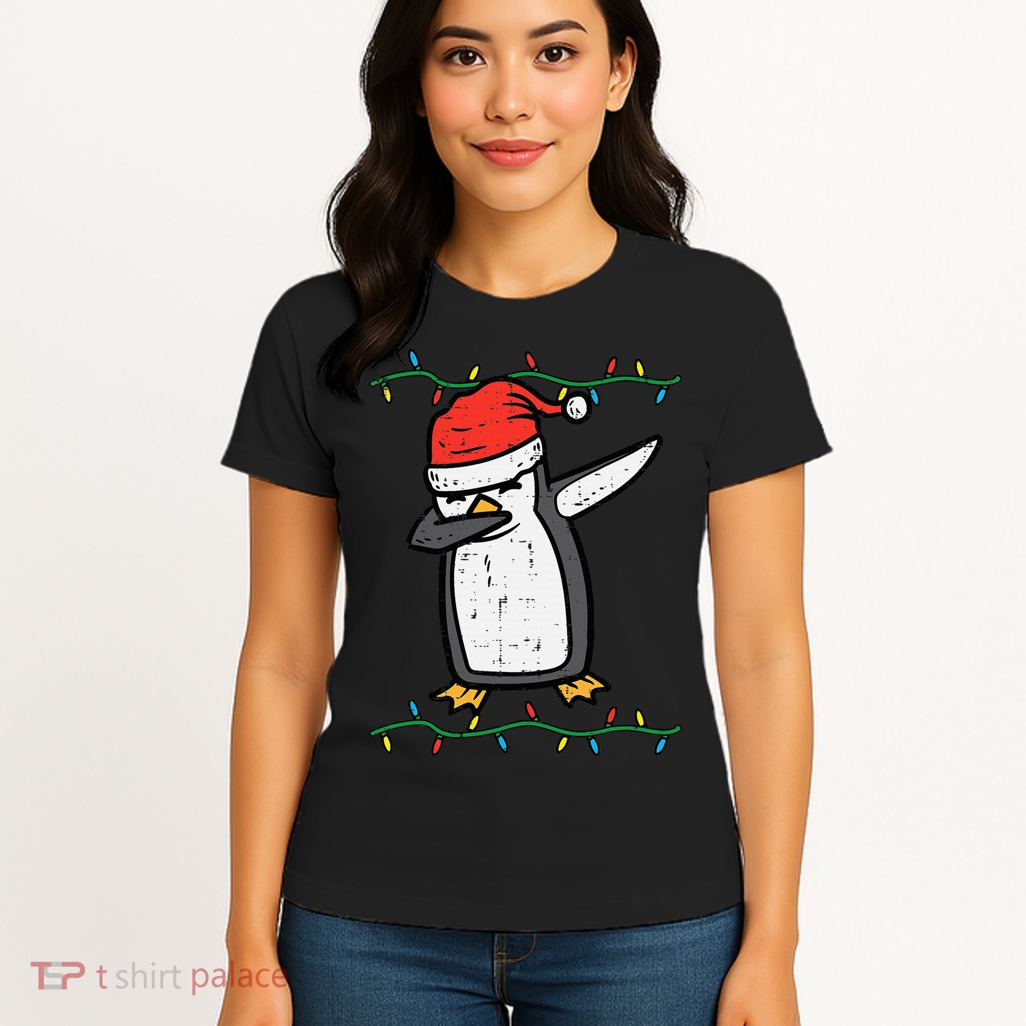 Dabbing Penguin Dab Xmas Christmas Women's T-Shirt