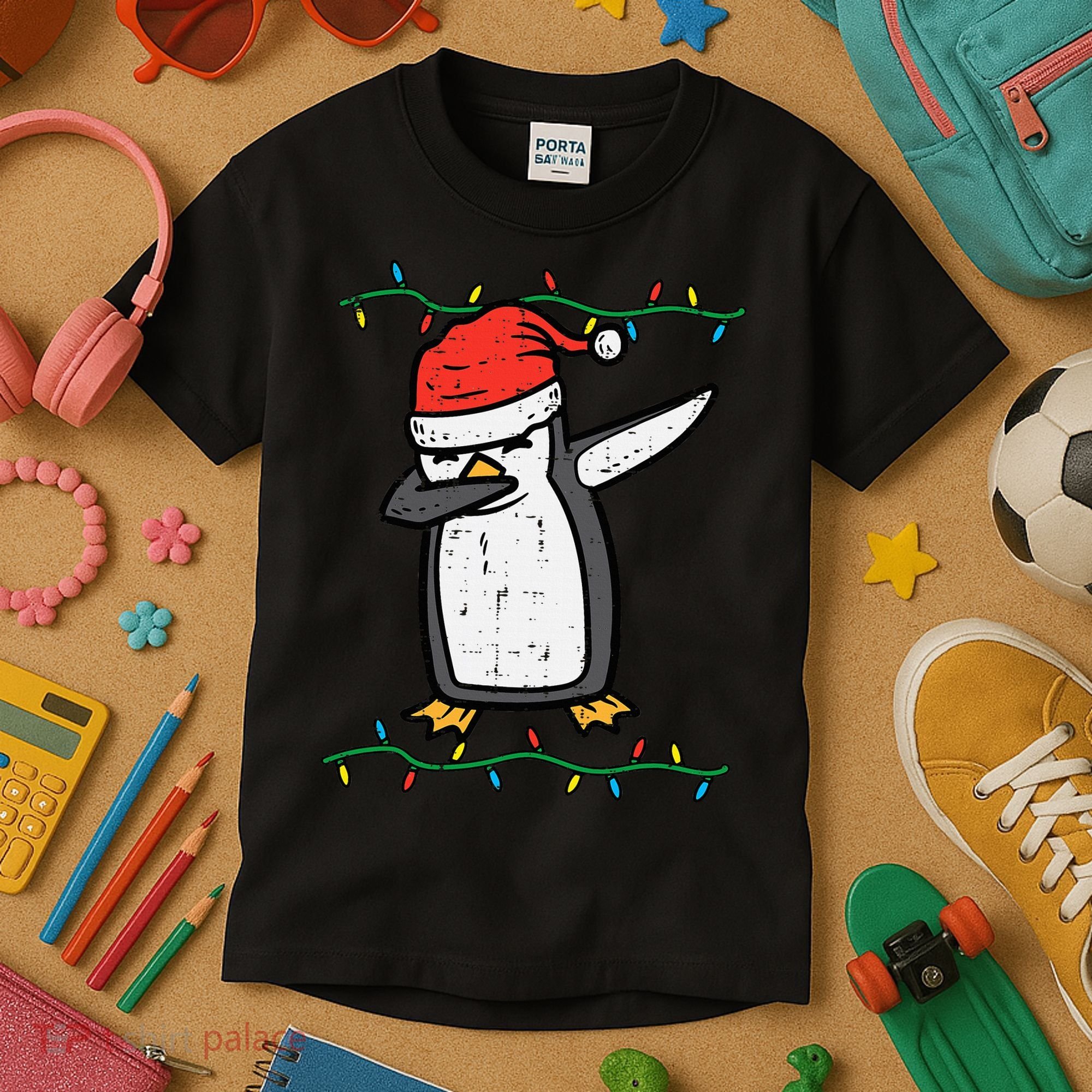 Dabbing Penguin Dab Xmas Christmas Kids T-Shirt