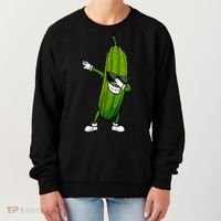 Dill Pickle Dabbing Pickle Glasses Funny Pickle Gift Women's Sweatshirt thumb 0