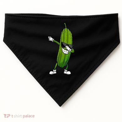 Dill Pickle Dabbing Pickle Glasses Funny Pickle Gift USA-Made Doggie Bandana