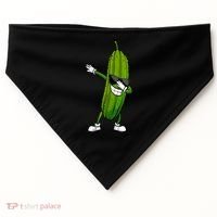 Dill Pickle Dabbing Pickle Glasses Funny Pickle Gift USA-Made Doggie Bandana thumb 0