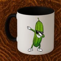 Dill Pickle Dabbing Pickle Glasses Funny Pickle Gift Coffee Mug thumb 2