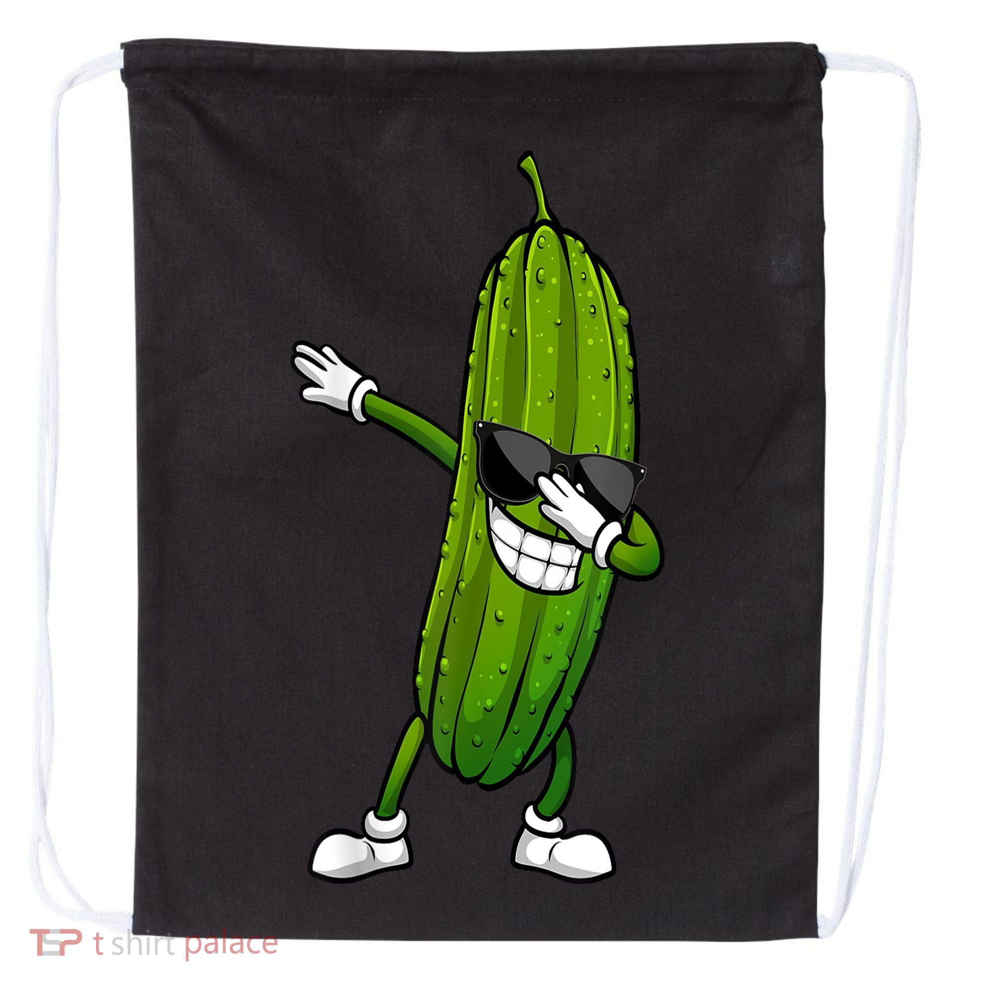 Dill Pickle Dabbing Pickle Glasses Funny Pickle Gift Drawstring Bag