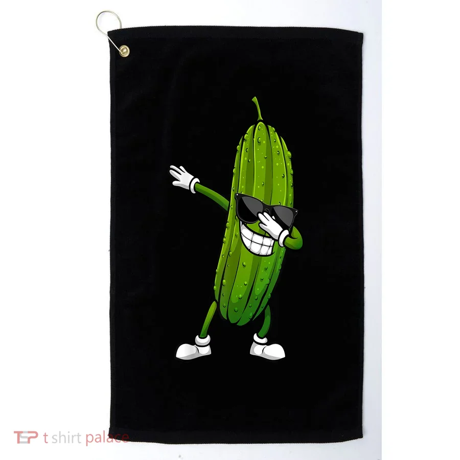 Dill Pickle Dabbing Pickle Glasses Funny Pickle Gift Golf Towel