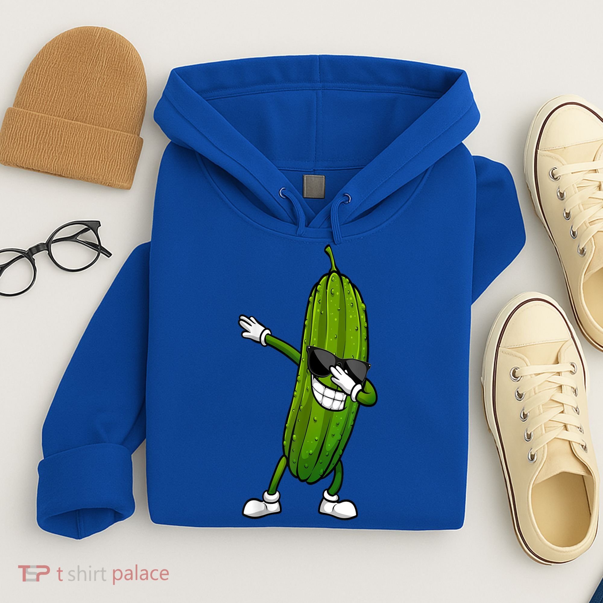 Dill Pickle Dabbing Pickle Glasses Funny Pickle Gift Hoodie
