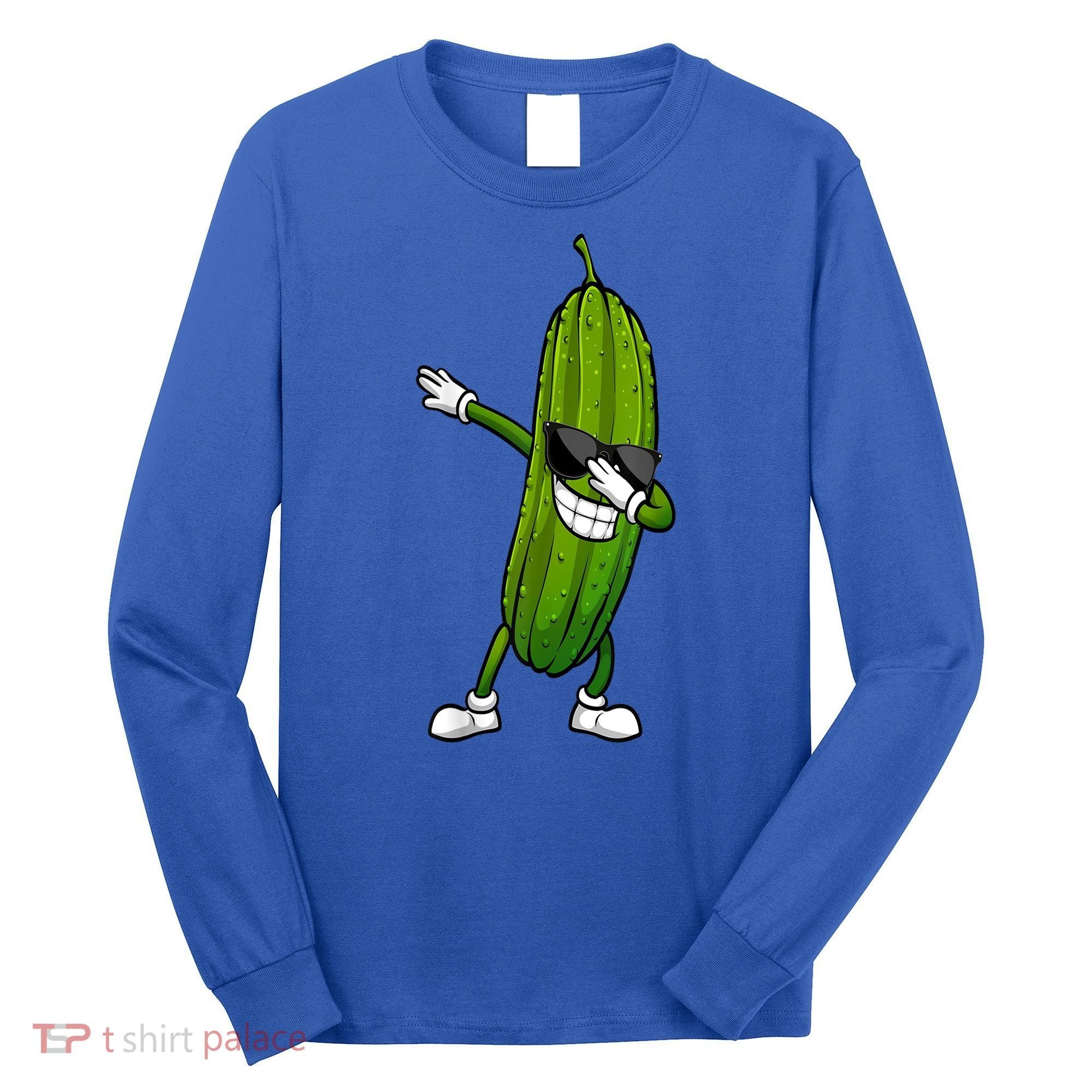 Dill Pickle Dabbing Pickle Glasses Funny Pickle Gift Long Sleeve Shirt