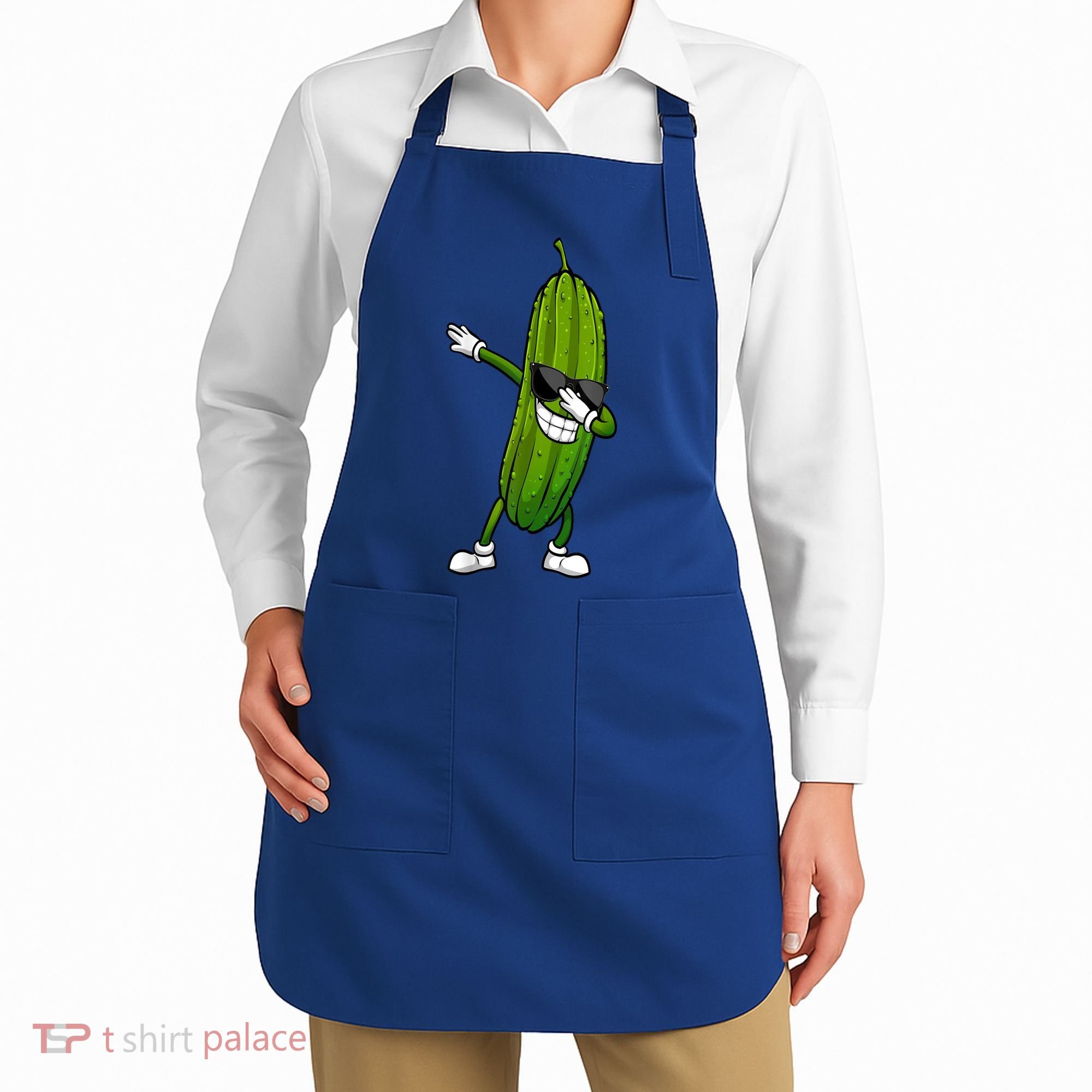 Dill Pickle Dabbing Pickle Glasses Funny Pickle Gift Apron