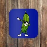 Dill Pickle Dabbing Pickle Glasses Funny Pickle Gift Coaster thumb 0