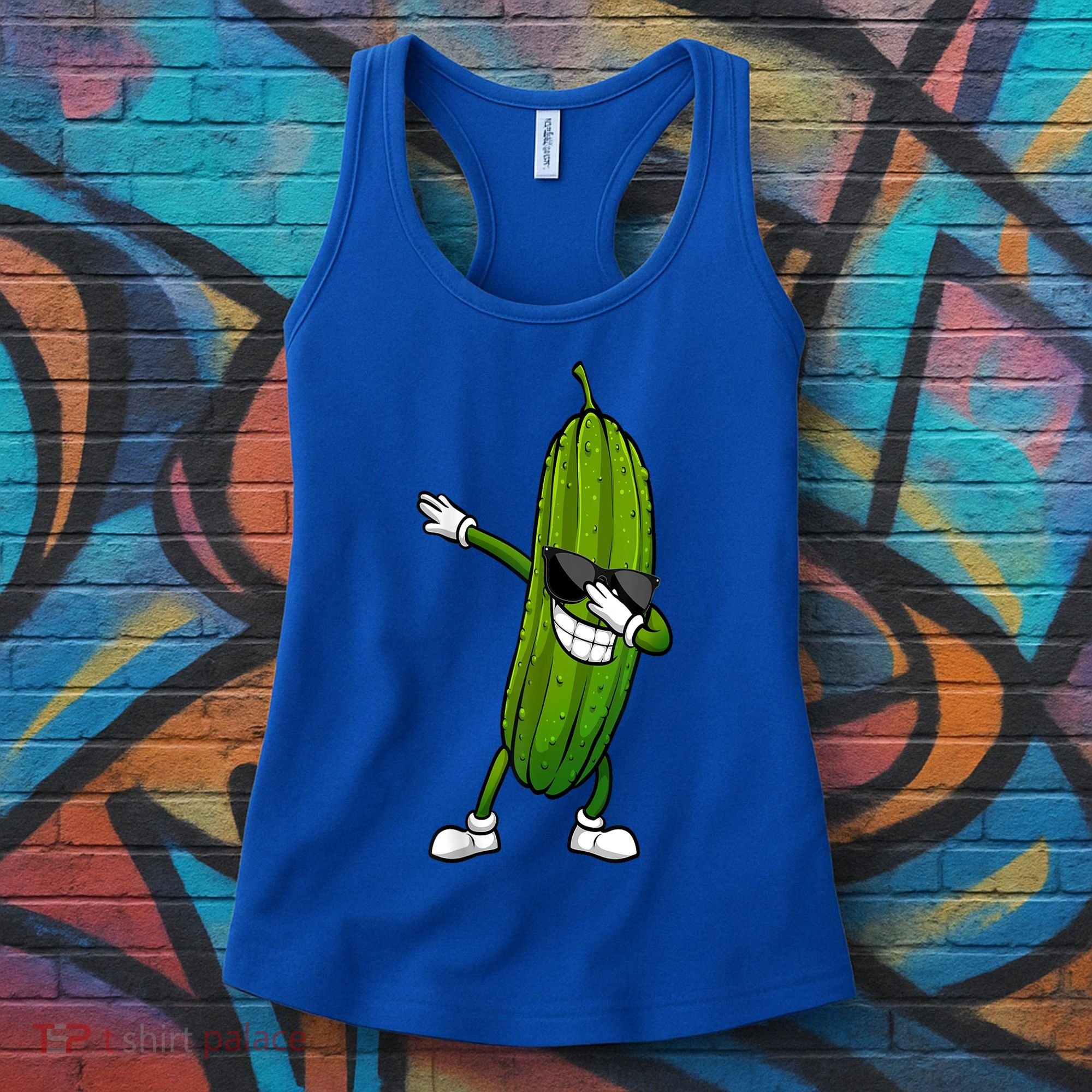 Dill Pickle Dabbing Pickle Glasses Funny Pickle Gift Women's Tank Top