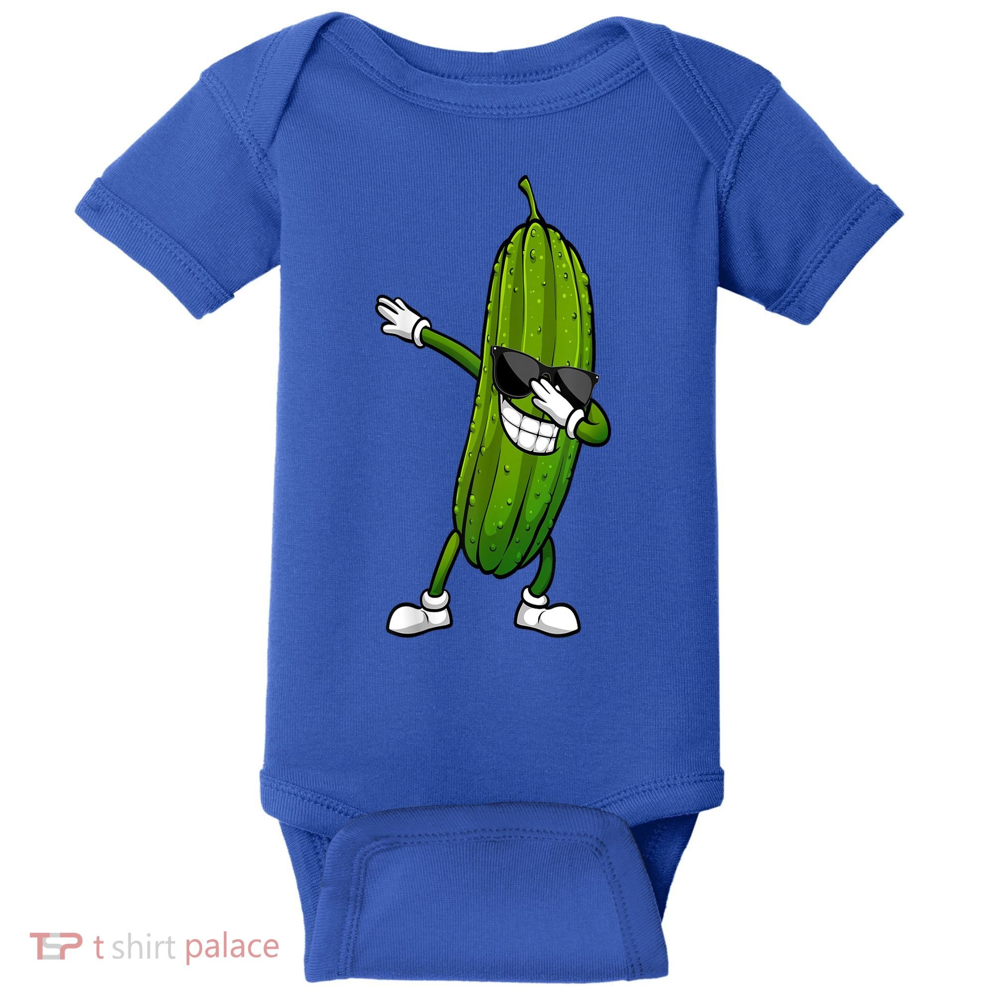 Dill Pickle Dabbing Pickle Glasses Funny Pickle Gift Baby Bodysuit
