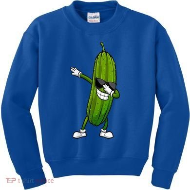 Dill Pickle Dabbing Pickle Glasses Funny Pickle Gift Kids Sweatshirt