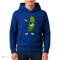Dill Pickle Dabbing Pickle Glasses Funny Pickle Gift Kids Hoodie thumb 4