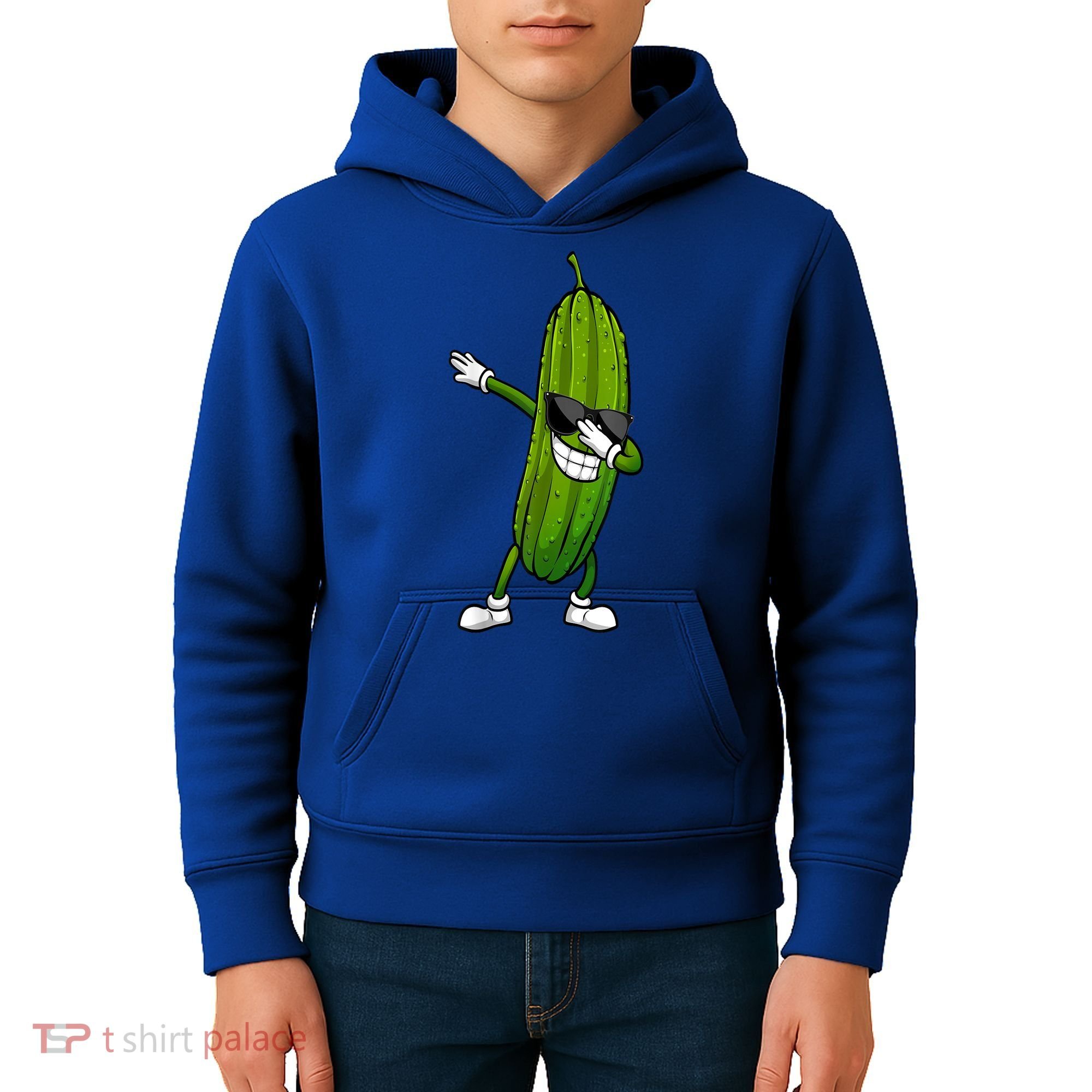 Dill Pickle Dabbing Pickle Glasses Funny Pickle Gift Kids Hoodie