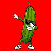 Dill Pickle Dabbing Pickle Glasses Funny Pickle Gift Santa Hat thumb 1