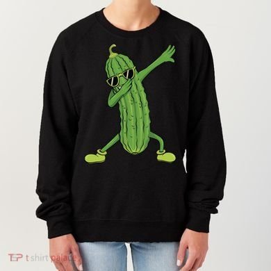 Dabbing Pickle Dancing Cucumber Lover Funny Funny Gift Women's Sweatshirt