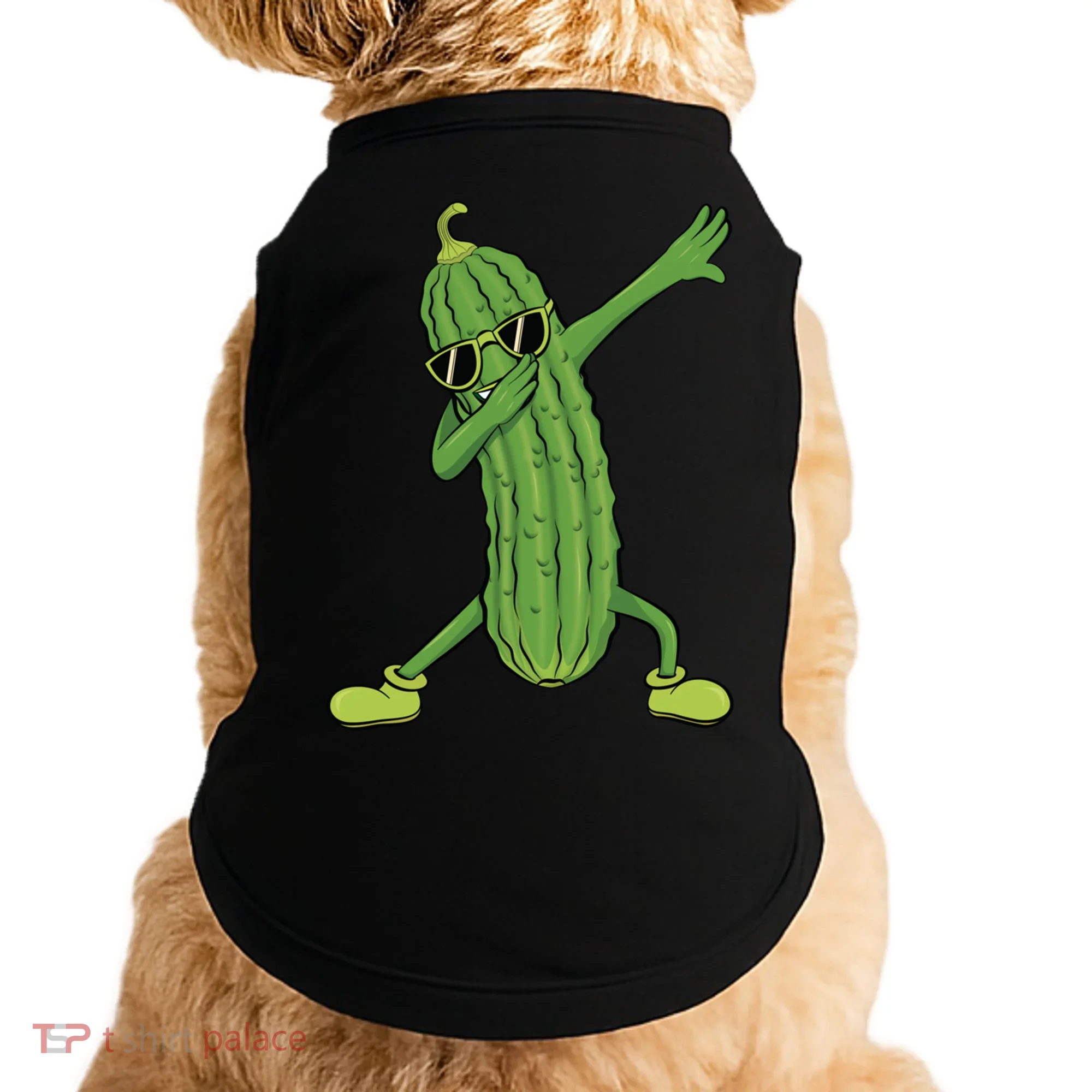 Dabbing Pickle Dancing Cucumber Lover Funny Funny Gift Doggie Tank