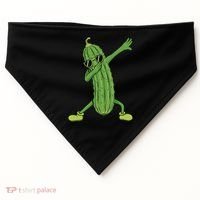 Dabbing Pickle Dancing Cucumber Lover Funny Funny Gift USA-Made Doggie Bandana thumb 0