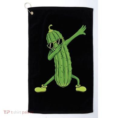 Dabbing Pickle Dancing Cucumber Lover Funny Funny Gift Golf Towel