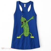 Dabbing Pickle Dancing Cucumber Lover Funny Funny Gift Women's Tank Top thumb 0