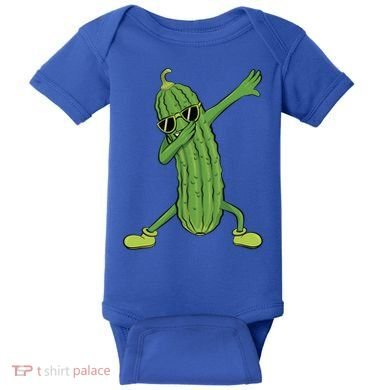 Dabbing Pickle Dancing Cucumber Lover Funny Funny Gift Baby Bodysuit