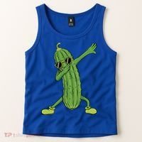 Dabbing Pickle Dancing Cucumber Lover Funny Funny Gift Tank Top thumb 2