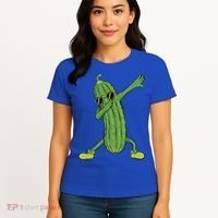 Dabbing Pickle Dancing Cucumber Lover Funny Funny Gift Women's T-Shirt thumb 4